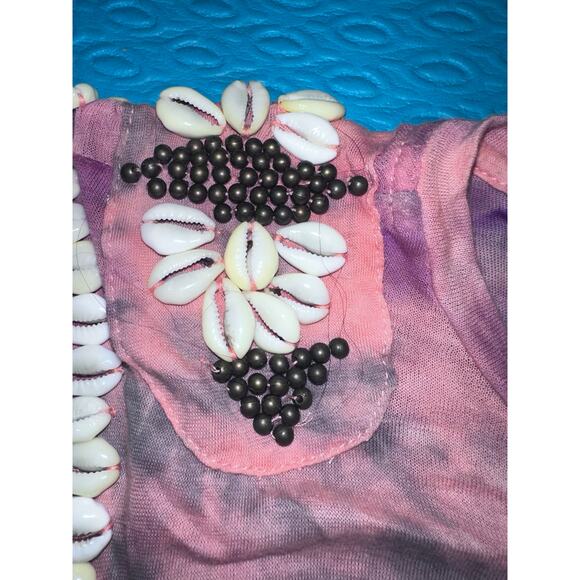 RARE SPELL DESIGNS & THE GYPSY COLLECTIVE HANALEI TIE DYE COWRIE SHELL TANK - Picture 4 of 16